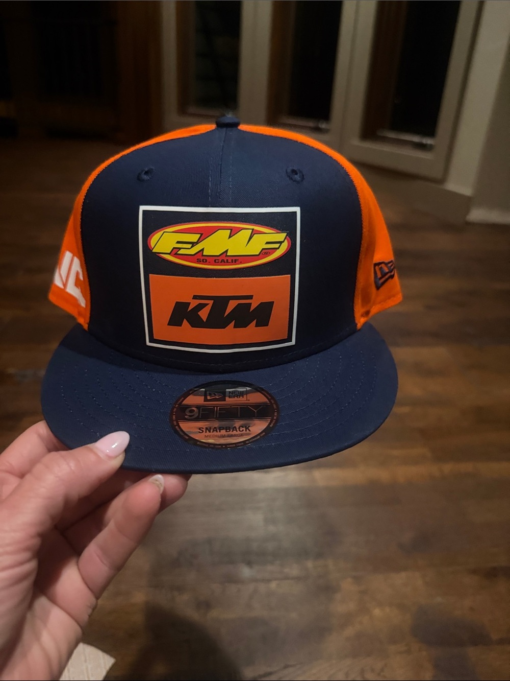 New Era 9FIFTY Navy and Orange FMF KTM Patch Snapback Hat